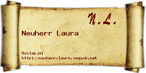 Neuherr Laura névjegykártya